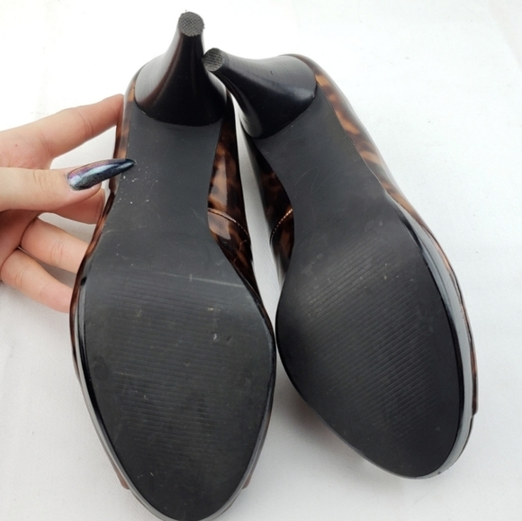 NWT STYLE & CO Tortoise Peeptoe Pump Pin Up - Picture 4 of 4